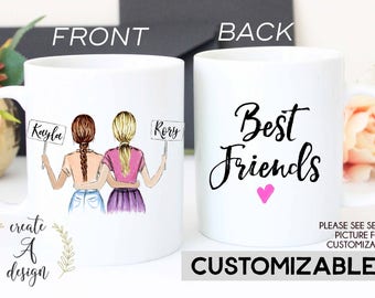 Best Friends Gift, Personalized Friend Gift, Mug, Christmas Day gift, Birthday Gift, Gifts for her, Friendship gift, Soul Sisters gift