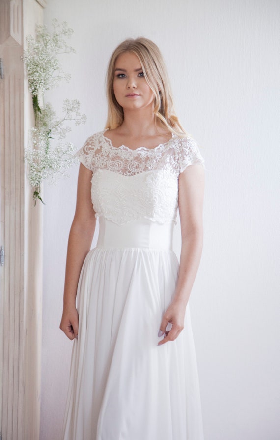 Bridal Off Shoulder Lace Jacket Bridal Jacket Lace Wedding Etsy