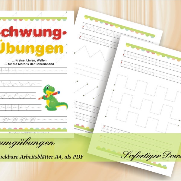 Schwungübungen - Etsy.de