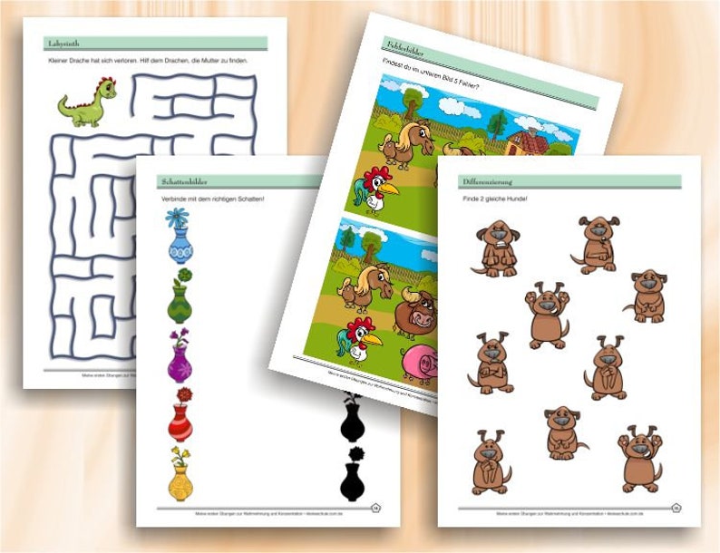 My First Exercises for Perception and Concentration 56 - Etsy