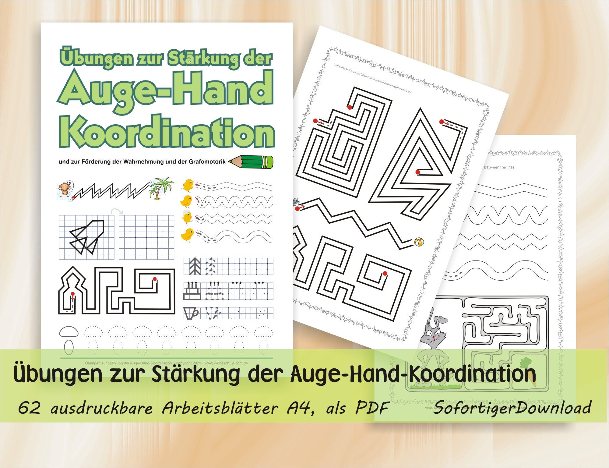 Auge Hand Koordination übungen Ergotherapie