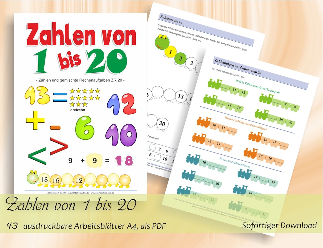 Einfaches Addieren und Subtrahieren im Zahlenraum bis 20