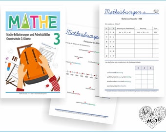 Mathe-Arbeitsblätter für die Grundschule 3. Klasse als PDF zum Ausdrucken