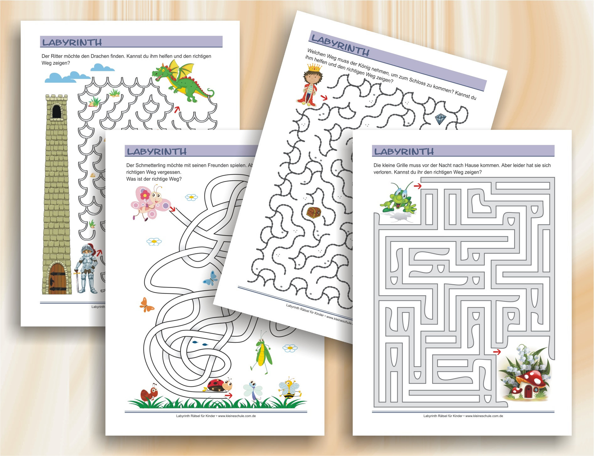 Labyrinth Rätsel Spannende Labyrinthe für Kinder ab 6 Jahren mit