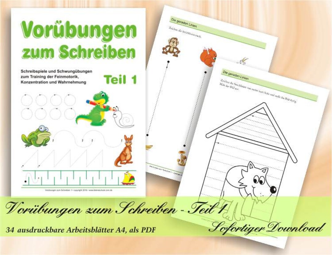 Vorübungen zum Schreiben - Teil 1 | Schreibspiele und Schwungübungen