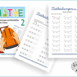 Mathe-Arbeitsblätter und Übungen mit Lösungen für Mathe in der 2. Klasse der Grundschule zum Herunterladen und Ausdrucken als PDF