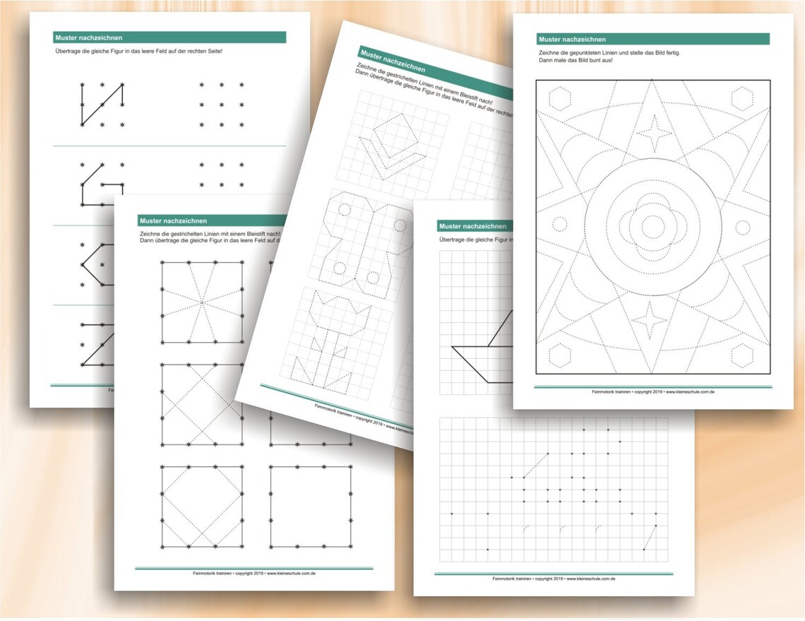 Grafomotorik trainieren Übungen zur Stärkung der Visuo und Grafomotorik