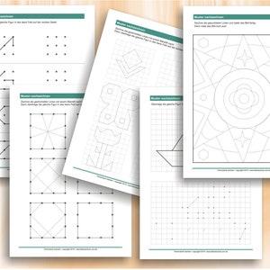 Grafomotorik trainieren Übungen zur Stärkung der Visuo und Grafomotorik 65 ausdruckbare Arbeitsblätter A4, als PDF Bild 8