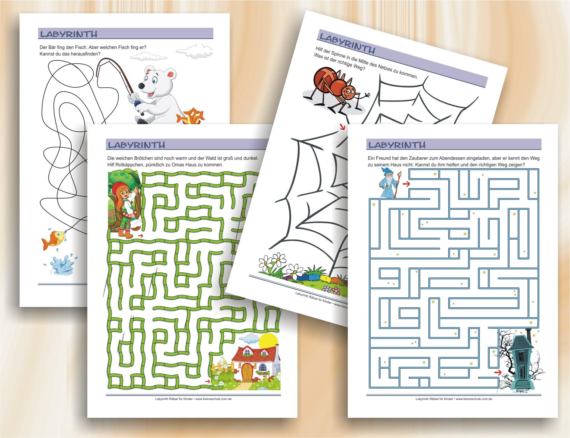 Labyrinth Rätsel Spannende Labyrinthe für Kinder ab 6 Jahren mit