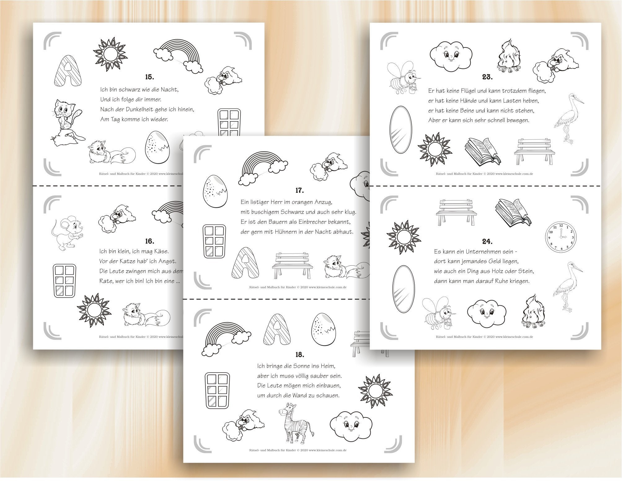 Rätsel- und Malbuch für Kinder - 84 Rätsel für Kinder | 40 Seiten mit