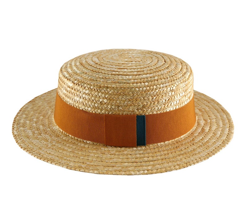 Boater Biarritz Straw Hat Sun and Summer Hat Women's Etsy