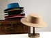 The Boater Hat - Felt - Handmade - Crushable - Waterproof 