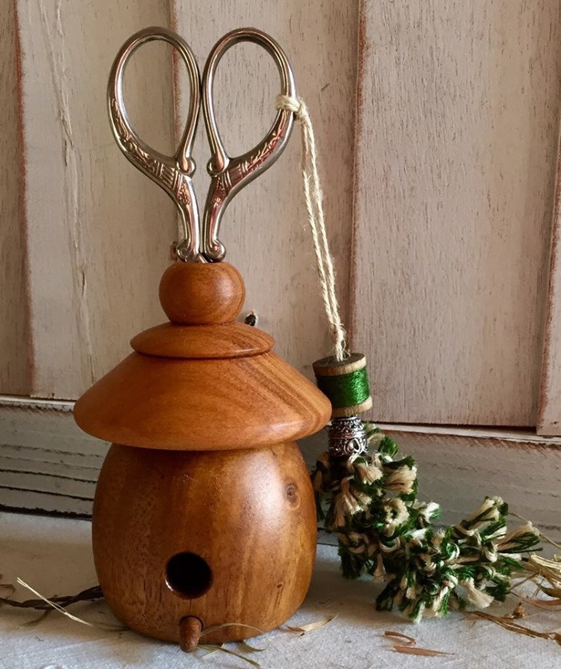 Birdhouse scissor holder Etsy