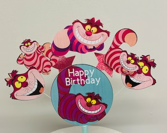 Cheshire Cat cake topper