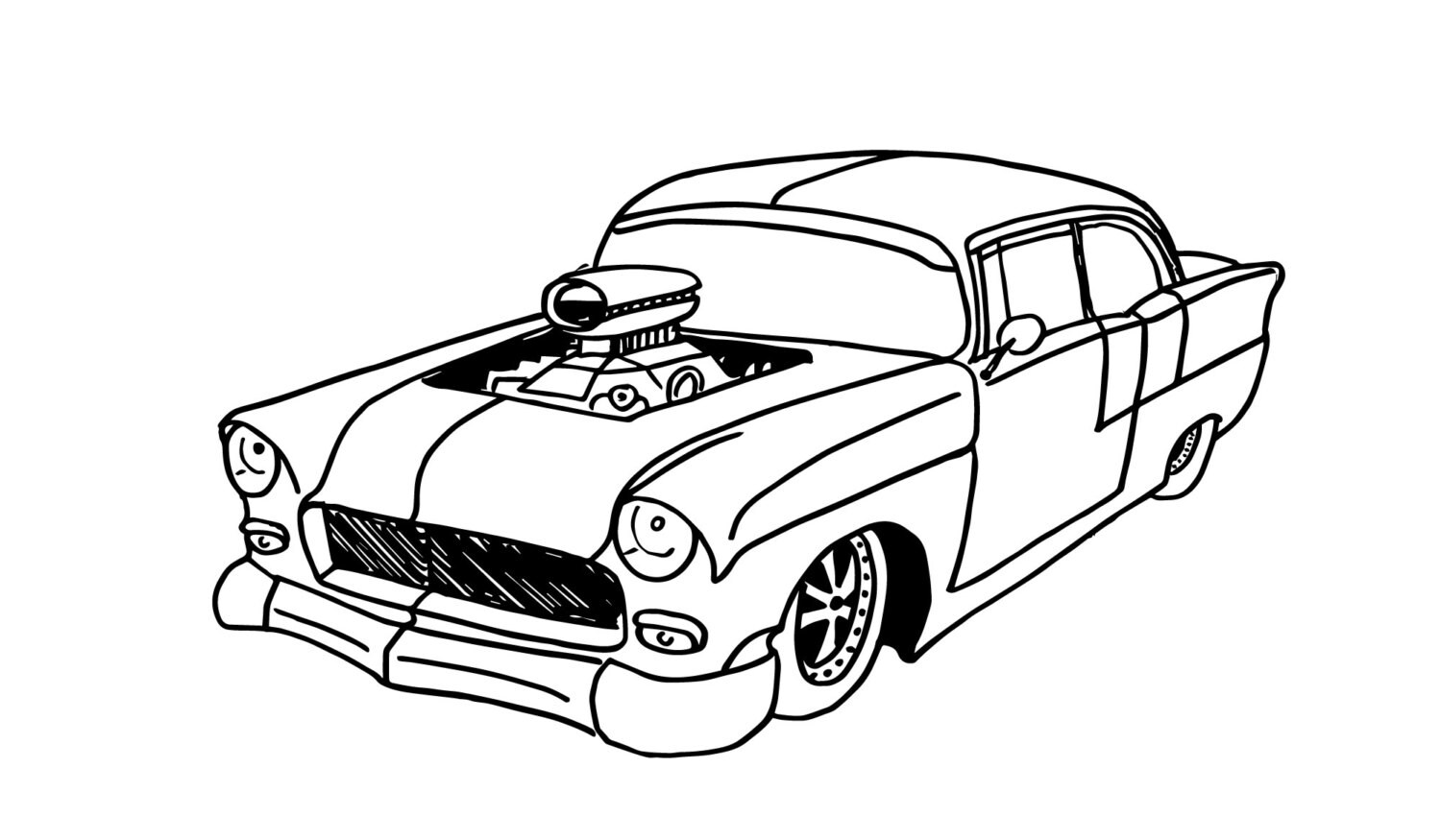 SALE 55% 18pcs Coloring Pages Muscle Cars Instant Download | Etsy
