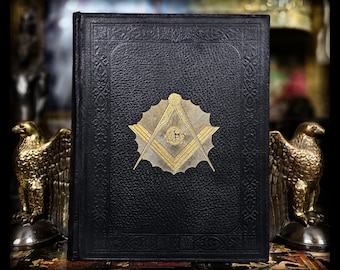 1900 Freemasonry Book: Knights Templar, Masonic History