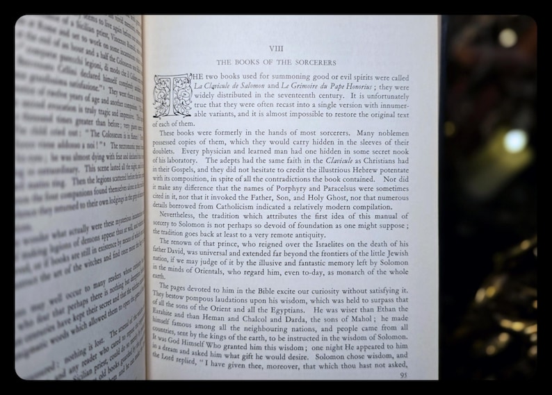 WITCHCRAFT MAGIC Occult Book Sorcery Divination Necromancy Astrology Metaphysical Esoteric Book Clairvoyance Witch Alchemy Gift Book