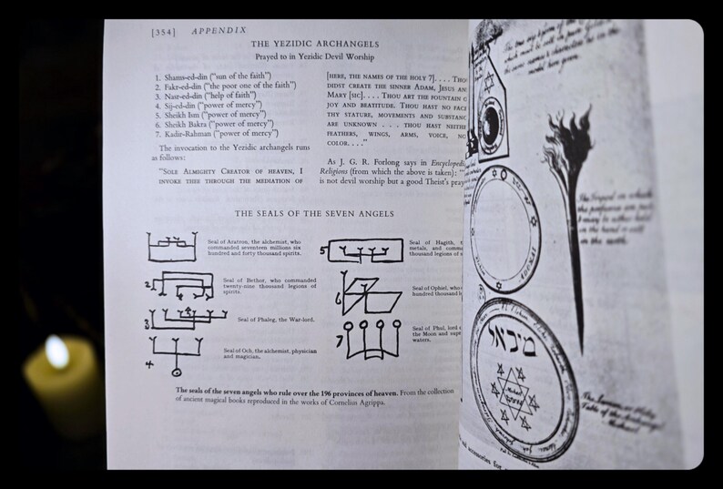 Book of Angels Occult Grimoire Book Magic Spells Metaphysical Angel Astrology