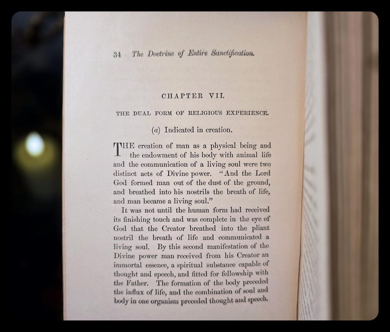 1895 Spiritual Book Enoch Signed Bible Genre Christian Jesus Entire Sanctification Rev W. Jones