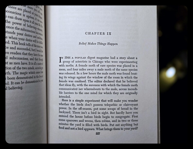 Magic of Believing Occult Metaphysical Book Tesla Vintage Self Help Mental Alchemy Telepathy Rosicrucian Psychology