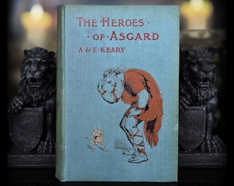 1897 Mitologia norrena Libro Thor Odino Eroi di Asgard Antico Occulto Vichingo