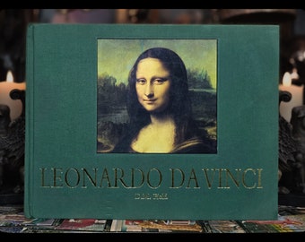 LEONARDO DA VINCI Book Weighs 7lbs 1st Edition Art Drawings Paintings The Mona Lisa The Last Supper Vintage Gift Book Art Artwork Drawing