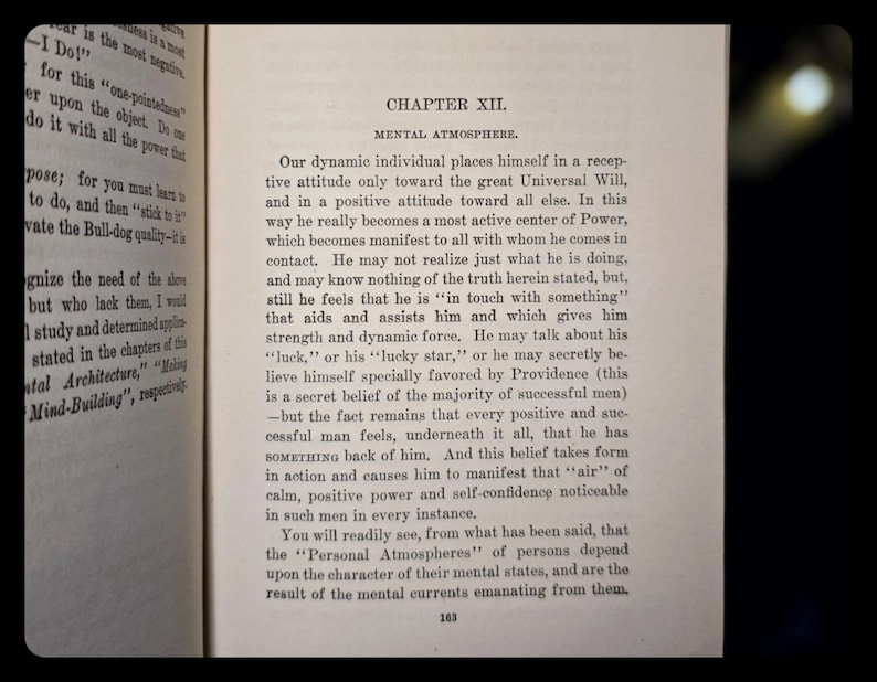 Mind Power Occult Self Help Book Manifestation Metaphysical William Atkinson