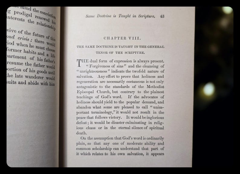 1895 Spiritual Book Enoch Signed Bible Genre Christian Jesus Entire Sanctification Rev W. Jones