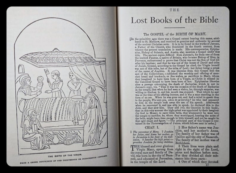 1963 Lost Books of The Bible Forgotten Eden Spiritual Book Occult Old New Testament Jesus