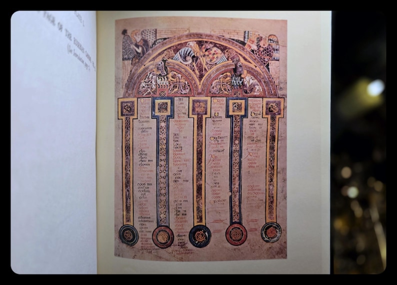 Illuminated Book of Kells Celtic Art Spiritual Book Religious Bible Jesus Christ