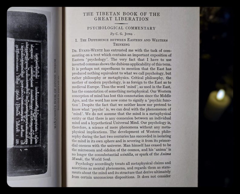 1954 Tibetan Book of Liberation Astrology Metaphysical Self Help Buddhism Occult