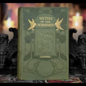 1912 NORSE MYTHOLOGY Book Odin Thor Occult Valhalla Vikings Sorcery Magic Antique Viking Gift Divination Fairy Fairies Greek Viking Gift