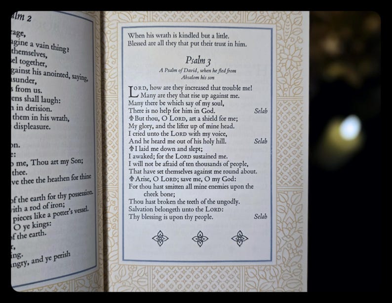 Book of Psalms King James Bible Old Testament Psalter Jesus Christ Christian Catholic Spiritual