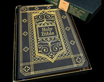 聖書 欽定訳聖書 旧約聖書 新約聖書 霊的書 モーセ アンティーク