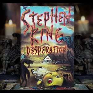 STEPHEN KING DESPERATION 1. wydanie 1. druk Vintage Novel Horror Movie Collectors It The Shining Carrie Misery Autor Pierwszy