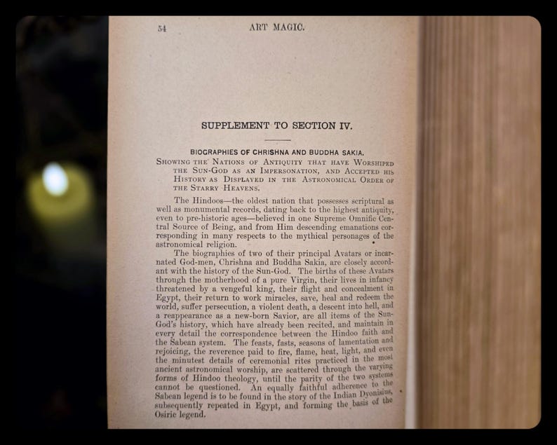 1898 Art Magic Spiritism Occult Book Witchcraft Freemasonry Astrology Magic Grimoire