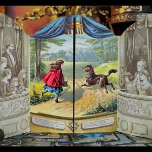 1891 RED RIDING HOOD Theatre Book &quot;Rare&quot; Fairy Tale Book (Real 1st Edition Thus) Antique Vintage Gift Grimms Collectors