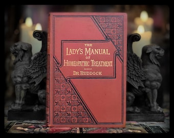 1892 Homeopathy Manual: Antique Herbal Medicine Book, Rare Edition