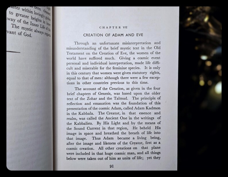 MYSTIC BIBLE Occult Metaphysical Freemasonry Kabbalah Reincarnation Atlantis Mythology Antique Vintage Esoteric Cabala Spiritual Gift