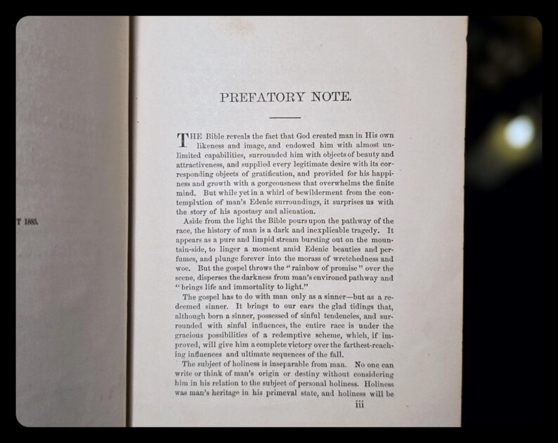 1895 Spiritual Book Enoch Signed Bible Genre Christian Jesus Entire Sanctification Rev W. Jones