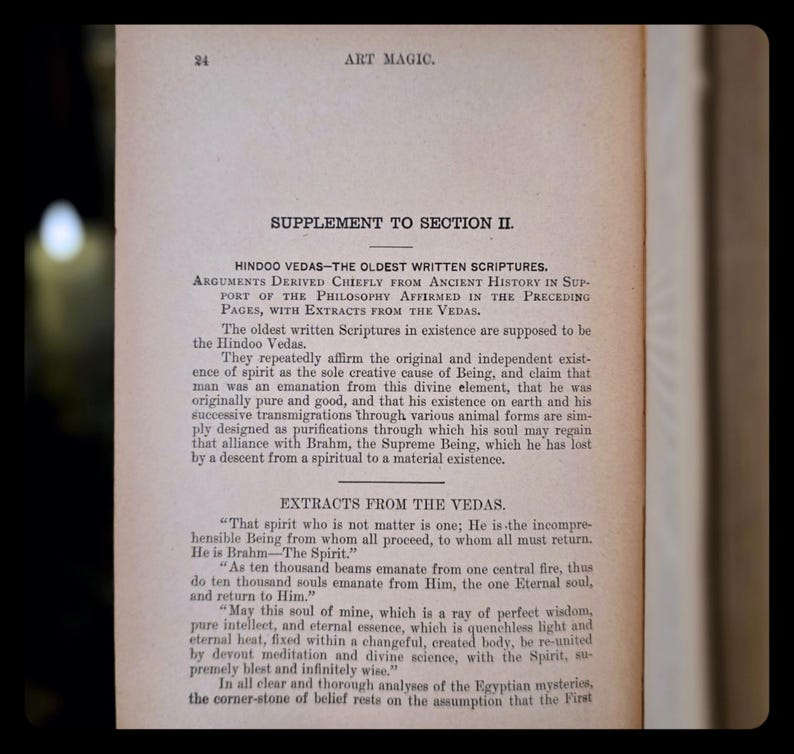 1898 Art Magic Spiritism Occult Book Witchcraft Freemasonry Astrology Magic Grimoire