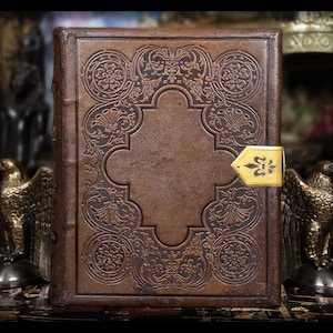 1870 Holy Bible: Ornate Leather-Bound, Illustrated Victorian Edition