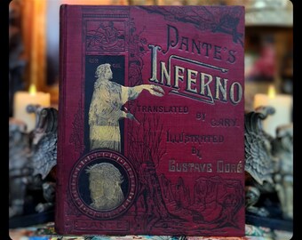 DANTE'S INFERNO. by Dante Alighieri. Translated by the Rev. Henry Francis  Cary. Illustrated by Gustave Doré - 1901