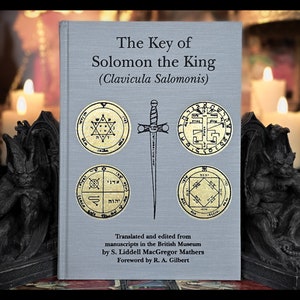 Grimoire Book Spells Occult Book Key of Solomon Metaphysical Necromancy Divination Astrology  Magic Herbal Witchcraft Book of Shadows Gift
