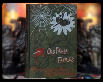 1895 Fairy Tale Book Farm Fairies The Plant World Pixies Goblins Antique Fairy Tales Vintage Fairy Book Grimms Collectors Fairy Art Artwork