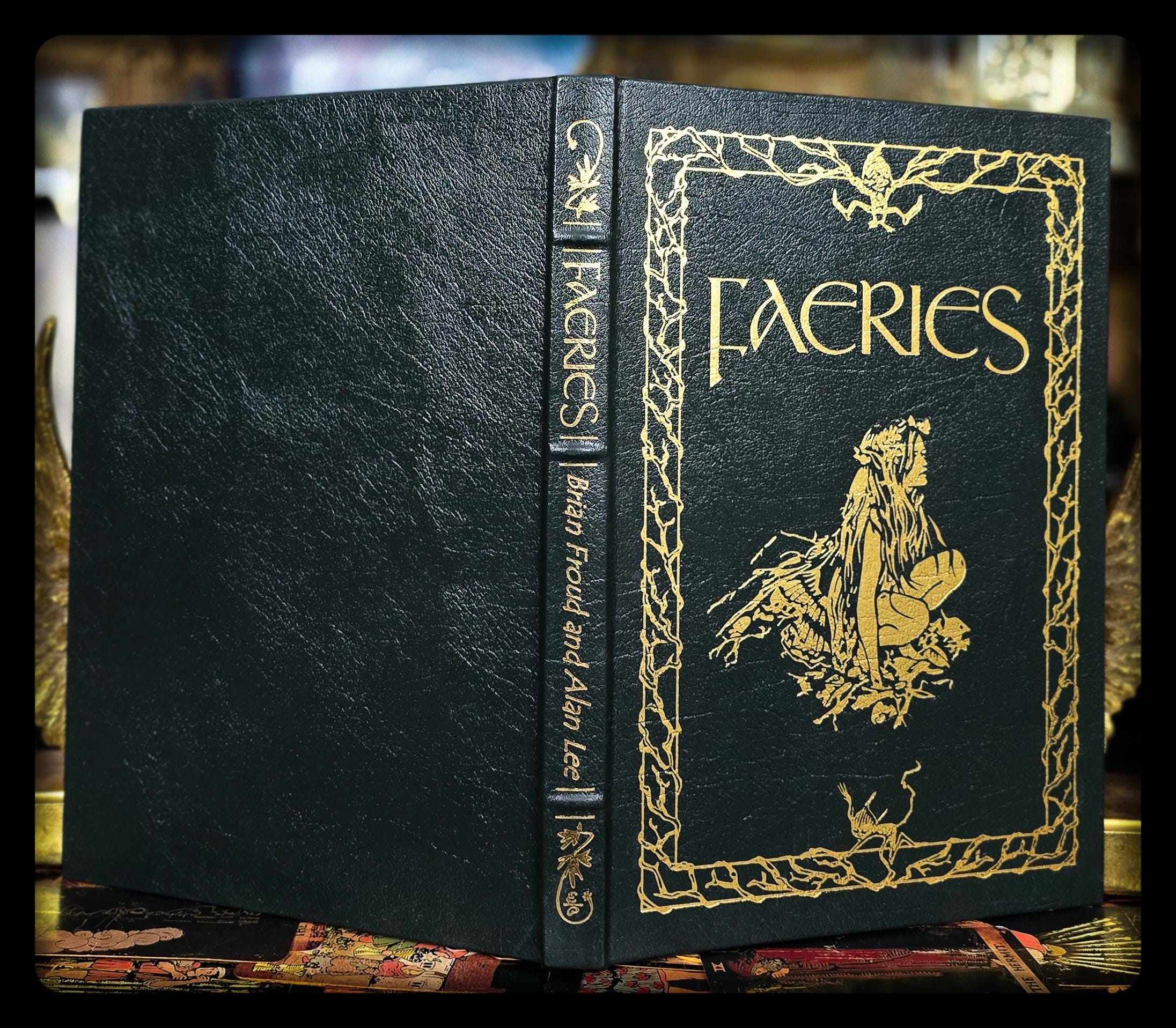 Faeries Book: 1st Edition, Leather Bound, Gold Gilt - Etsy