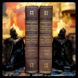 1917 FREEMASONRY Book Set Illuminati All Seeing Eye Knights Templars Magic Masonic Mason 33rd Degree Art Artwork Gift Occult Esoteric Gift