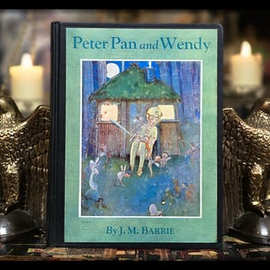 1939 PETER PAN Libro antiguo de Peter y Wendy Nunca Jamás Obra de arte de coleccionista Regalo 1er cuento de hadas Cuento de hadas Clásico Libro infantil J.M. Barrie