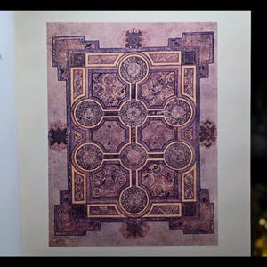 Illuminated Book of Kells Celtic Art Spiritual Book Religious Bible Jesus Christ