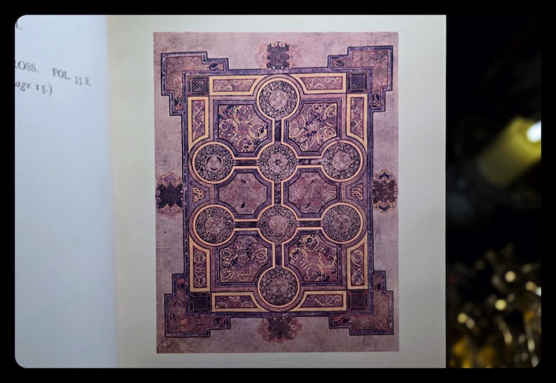 Illuminated Book of Kells Celtic Art Spiritual Book Religious Bible Jesus Christ